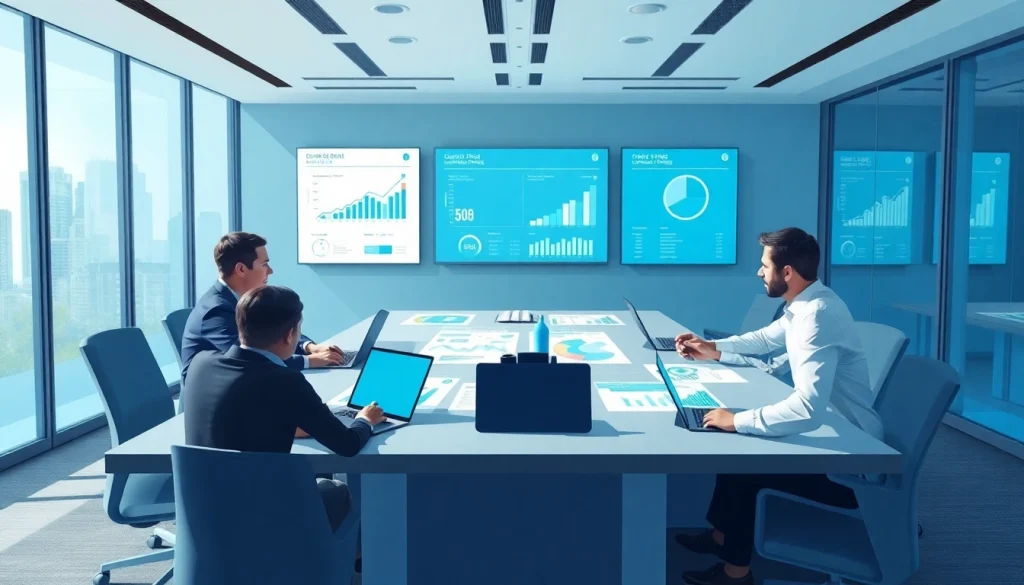 Analyze competitor pricing strategies in a modern office environment with business analysts.