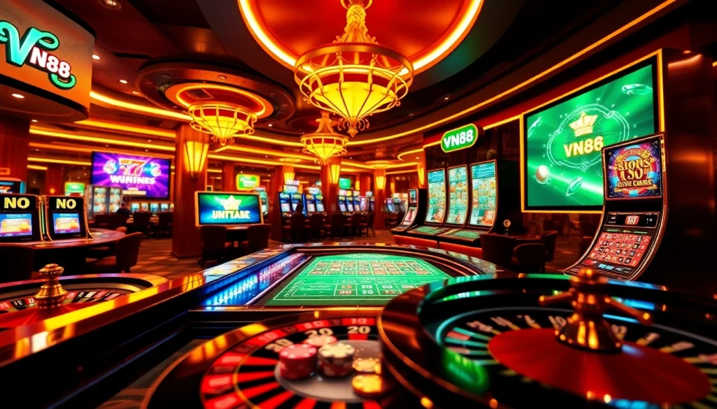 Experience vivid gambling action at VN88 with dynamic online casino visuals.
