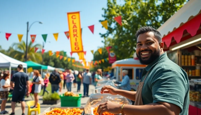 Experience vibrant community life in Clarksburg, CA with families enjoying food and fun.