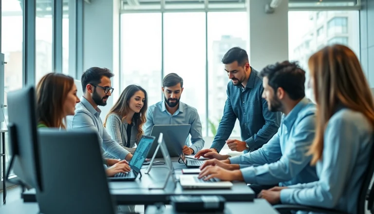 Collaborative software testing team at https://xqa.ca showcasing teamwork and quality assurance.