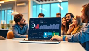 Boost your marketing strategies using the effective Instagram smm panel displayed in a modern office.