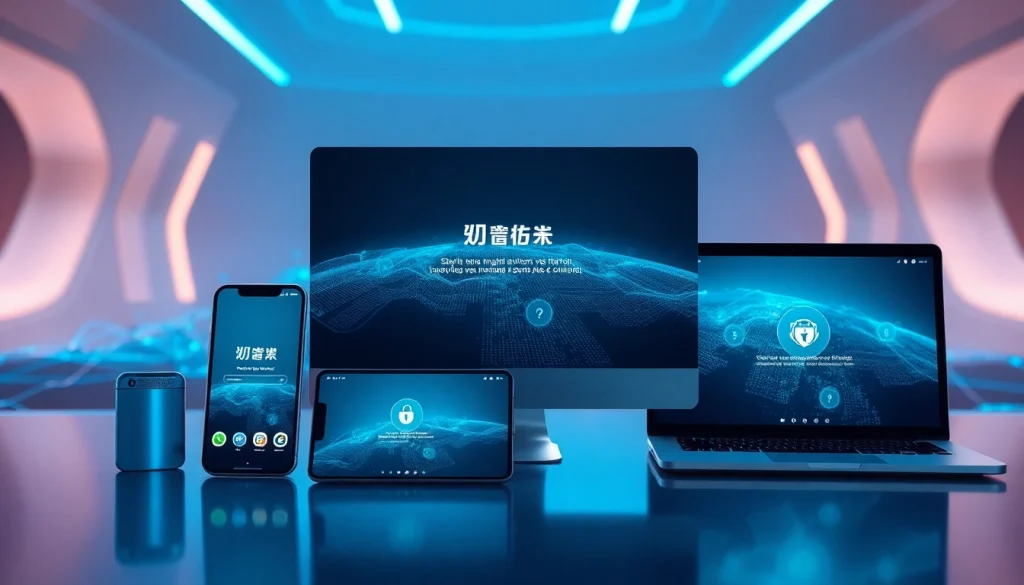 快连下载 app interface on multiple devices showcasing seamless connectivity and speed.