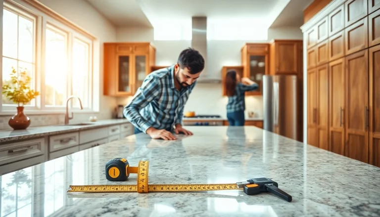 Experience a professional home renovation in a stunning kitchen with elegant cabinetry and bright natural light.