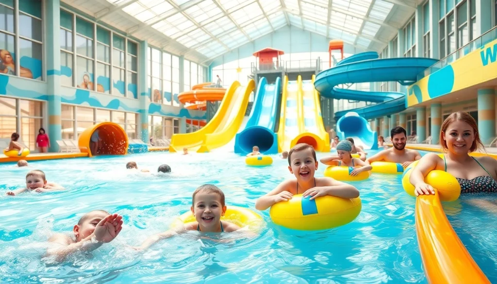 The Wave in Coventry offers thrilling slides and relaxation areas for all ages, showcasing family fun and excitement in water attractions.
