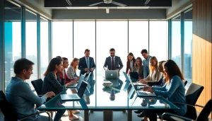 Engaged professionals collaborating in a business meeting to enhance performance.