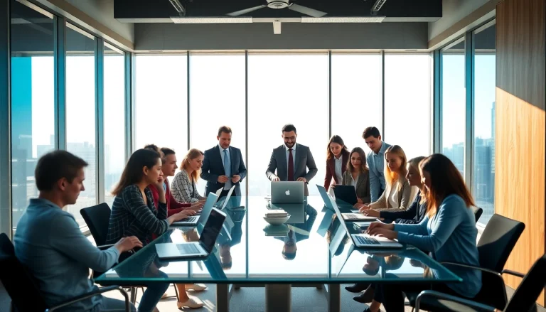 Engaged professionals collaborating in a business meeting to enhance performance.