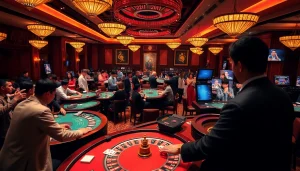 Experience the excitement of Trang Chủ 32WIN with a vibrant casino atmosphere and live gaming action.