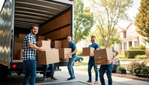 Best moving company in Vancouver showcasing professional movers at work, highlighting reliability and teamwork.