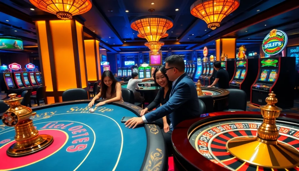 Experience the excitement of gambling at S88VIP with vibrant casino tables and thrilling games.