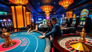 Experience the excitement of gambling at S88VIP with vibrant casino tables and thrilling games.