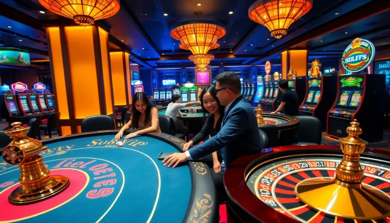 Experience the excitement of gambling at S88VIP with vibrant casino tables and thrilling games.