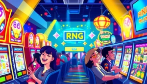 Pemain merayakan kemenangan di petanitoto dengan mesin slot yang penuh warna.