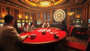 Experience thrilling gameplay at king88 with exciting casino tables and vibrant slot machines.