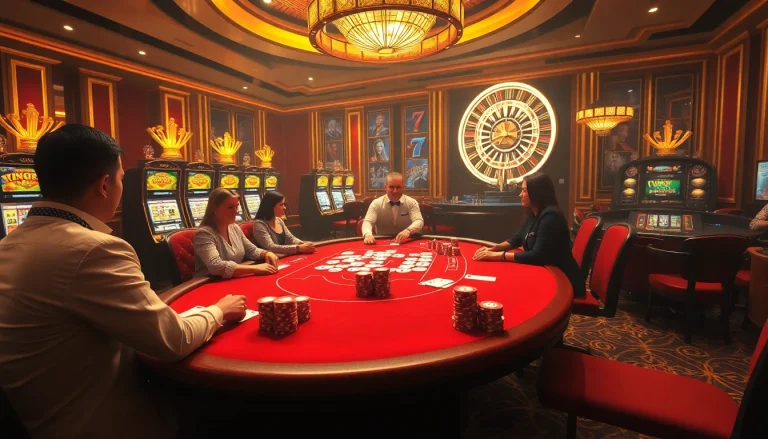 Experience thrilling gameplay at king88 with exciting casino tables and vibrant slot machines.