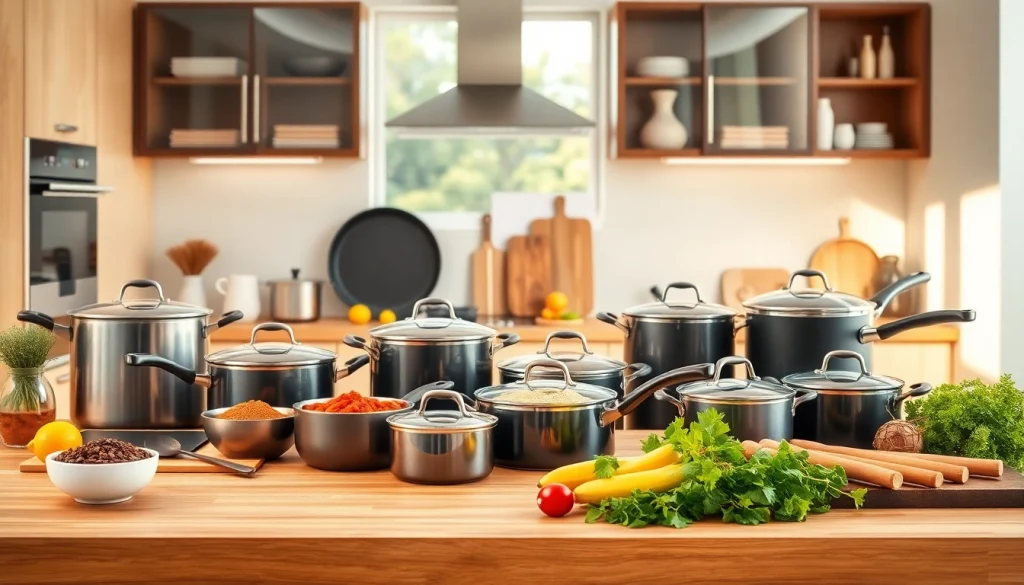 Showcasing premium kitchenware NZ in a beautifully arranged kitchen setting.