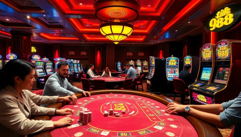 Người chơi tận hưởng các hoạt động cá cược đầy kịch tính tại sòng bạc tik 88, nổi bật với hình ảnh sắc nét.