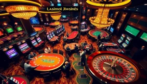 Vibrant atmosphere showcasing gamers at trang chủ 79king with casino tables and slot machines.