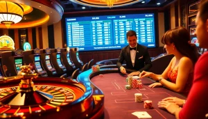 Experience the thrill of online gambling at https://mmoo.ad/ with vibrant casino tables and interactive dealers.