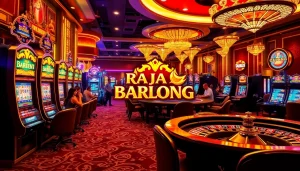 Experience the thrill of the raja barong slot in a dynamic casino scene filled with excitement.