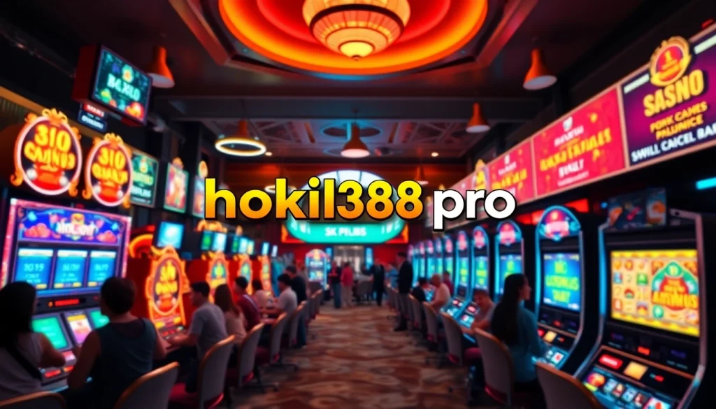 Experience the excitement of hoki138 pro with vibrant slot machines and enthusiastic players.