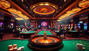 Experience the excitement of gambling at Trang Chủ QQ88 with luxurious casino visuals.