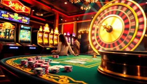 Players celebrating at MM 88 online casino with vibrant poker tables and exciting games.