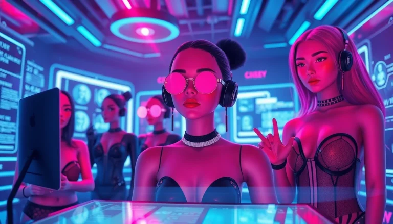 Explore engaging NSFW character AI interactions in a vibrant digital environment.