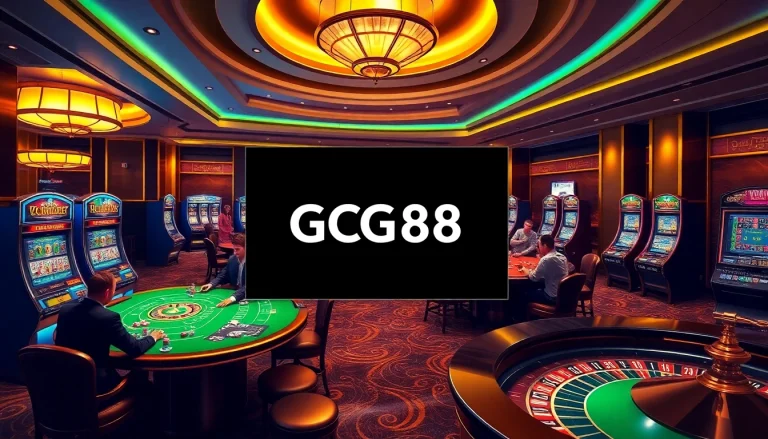 Experience thrilling gaming with GG88 at a luxurious online casino setup.
