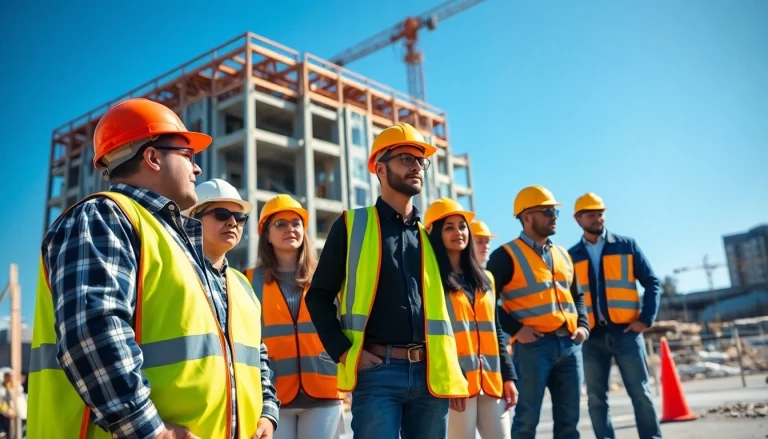 New Jersey Commercial General Contractor supervising a dynamic construction team on-site.