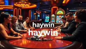 Experience poker excellence at Haywin's premier gaming tables, featuring luxury design and thrill.