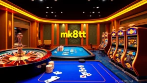 Engage in thrilling gameplay at mk8th.net, featuring exciting poker and roulette action in a luxurious casino setting.