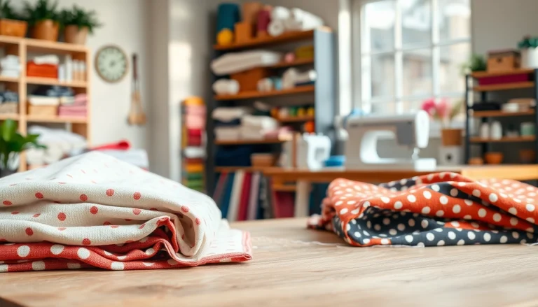 Bekijk katoenen stof per meter met diverse patronen en kleuren in een handwerkwinkel.