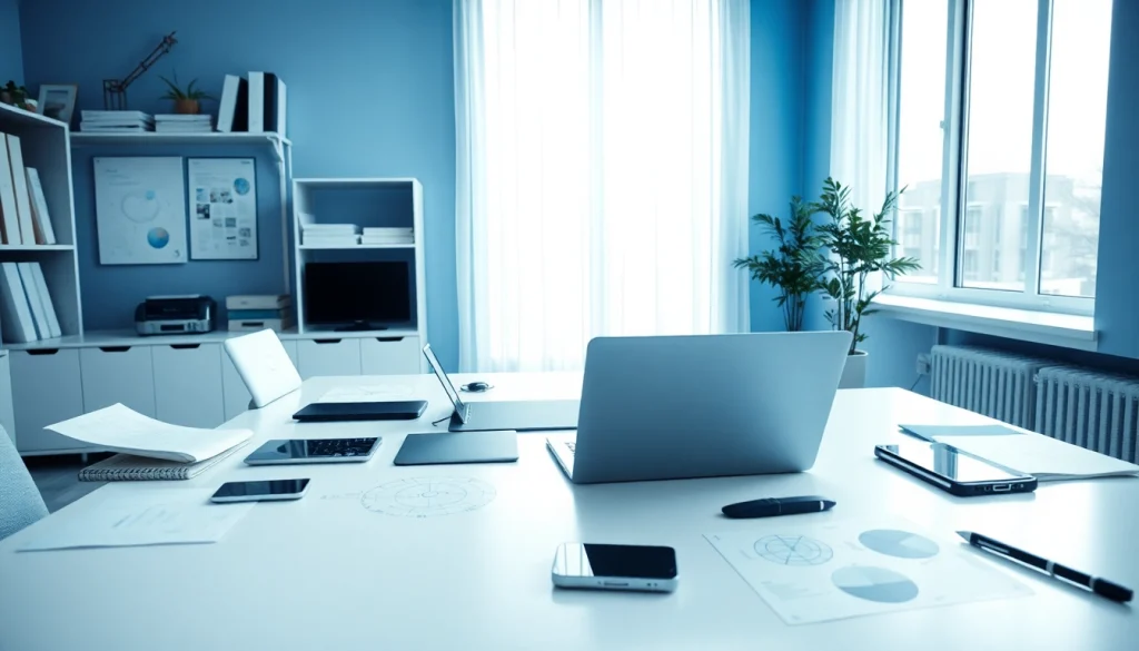 How to effectively set up a professional workspace for enhanced productivity.