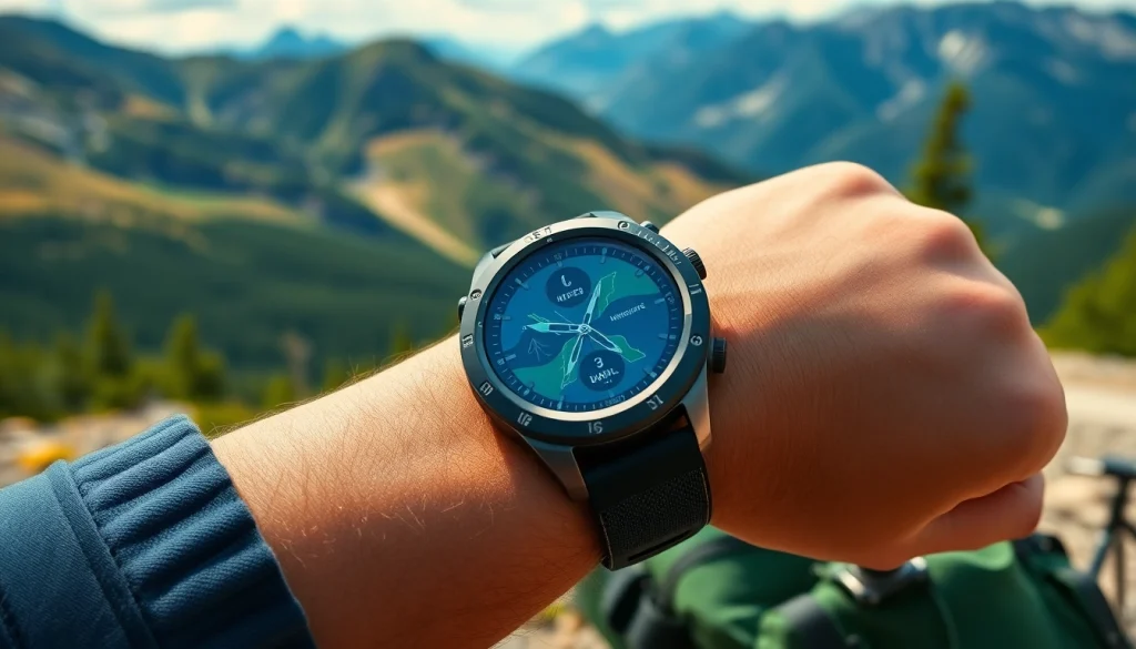 Experience the versatile Explorer GPS Smart Watch showcasing outdoor features and advanced technology.