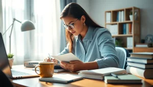 Enhance your remote exam help with focused studying in a cozy home office.